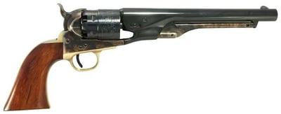 Uberti 1860 Army Civilian Brass Black Powder Revolver 44 Caliber 8" Blued Barrel Case Hardened Frame Walnut Grip - $339.99 (Free Shipping on $100+ Orders)