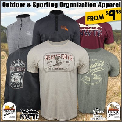 For the love of the sport: outdoor & sporting org apparel & gear from $9.98 (Free S/H over $25)