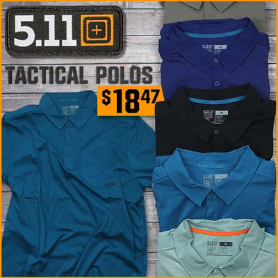 5.11 Tactical Polos - $18.47, plus more! (Free S/H over $25)