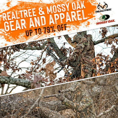 Realtree & Mossy Oak Gear & Apparel from $4.98 (Free S/H over $25)
