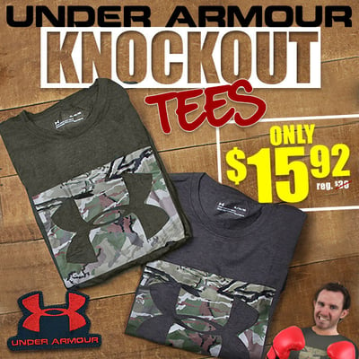 Under Armour Knockout Shirts $12.57 (Free S/H over $25)