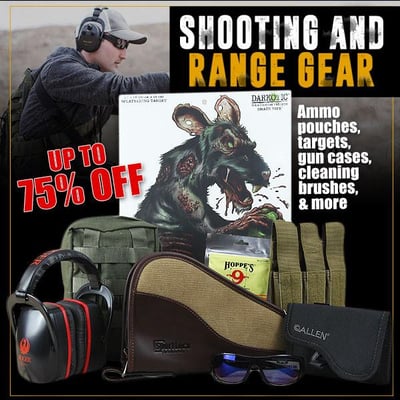Range & Shooting Gear up to 75% off! (Free S/H over $25)
