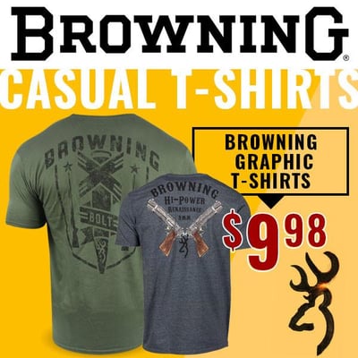 Browning Casual Tees $9.98 (Free S/H over $25)