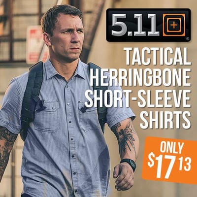 Awesome 5.11 Tactical Herringbone Shirts $17.13 (Free S/H over $25)