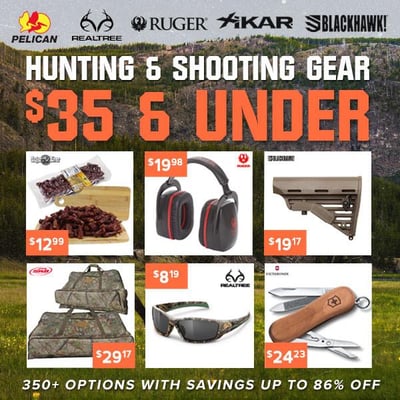 Gear up: Shooting & hunting under $35!