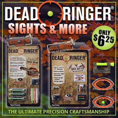 Sight for sore eyes Dead Ringer sights + more! from $6.25 (Free S/H over $25)