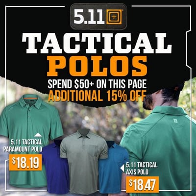 5.11 Tactical Polos plus more! - $18.47 (Free S/H over $25)