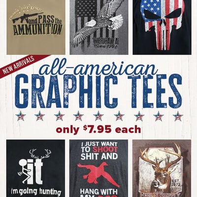 All American Tees - $7.95 (Free S/H over $25)
