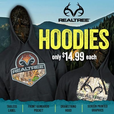 Realtree Hoodies ONLY $14.99 (Free S/H over $25)