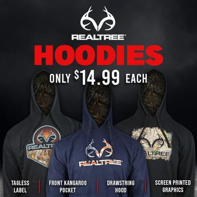Realtree Hoodies $14.99 (Free S/H over $25)