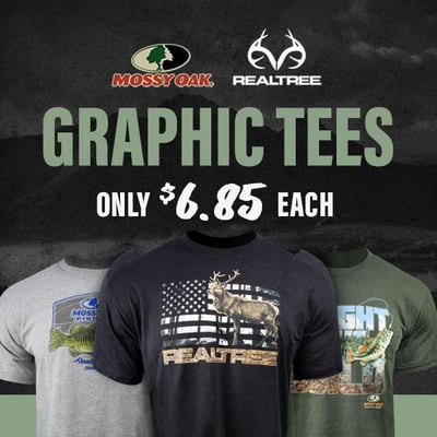 Realtree & Mossy Oak Tees - $6.85 (Free S/H over $25)