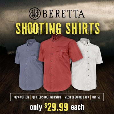 Beretta Shooting Shirts - $29.99 (Free S/H over $25)