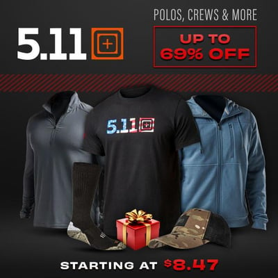 Dial 5.11: Tees, button downs, jackets & more from $9.99 (Free S/H over $25)