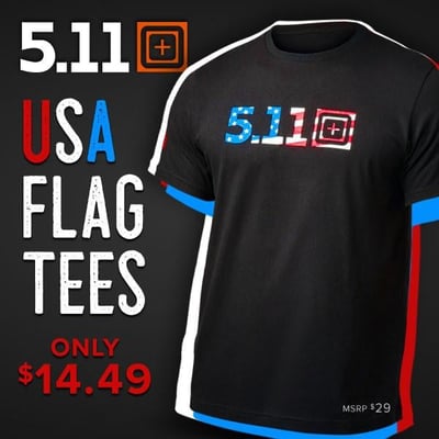 USA Flag Tees - $14.49 (Free S/H over $25)