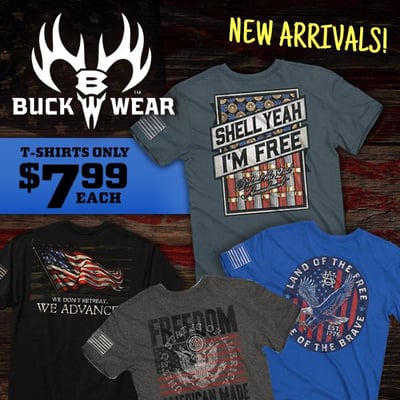 Buck Wear Tees Priced to Fly - $7.99 (Free S/H over $25)