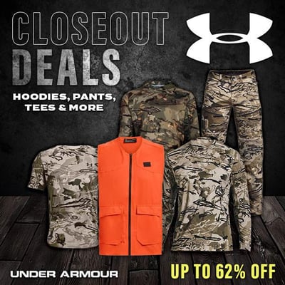 All Under Armour closeout deals form $9.99 (Free S/H over $25)