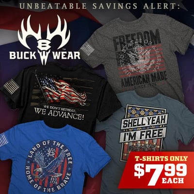 Unbeatable Savings Alert: Buck Wear Tees - $7.99 (Free S/H over $25)