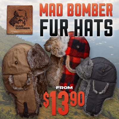 Mad Bomber Fur Hats - $13.90 (Free S/H over $25)