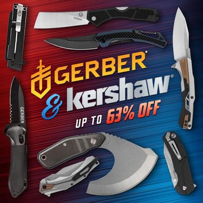 Gerber & Kershaw Knife Sale – Cut Prices, Not Quality! Up To 63% Off (Free S/H over $25)