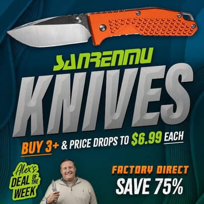 Sanrenmu Factory direct knife deals - Buy 3+ Knives, Pay Just $6.99 Each (Free S/H over $25)