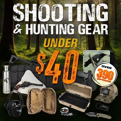 Gear up: Shooting & hunting under $40! (Free S/H over $25)