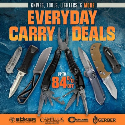 Say hello to my little friends! Everyday carry deals up to 84% off @Field Supply (Free S/H over $25)