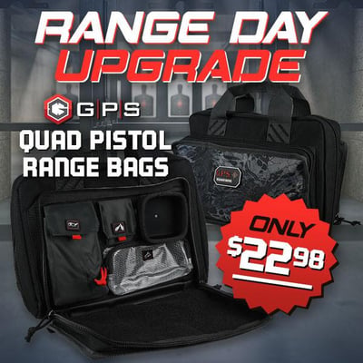 Range Day Upgrade: GPS Quad Pistol Range Bags - $23 (Free S/H over $25)