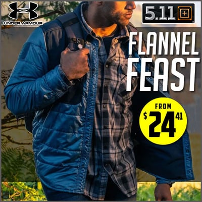 Flannel Feast: Comfy Flannels Starting $24.41 (Free S/H over $25)