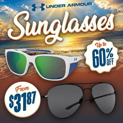 Under Armour Sunglasses 60% Off - from $24.99 (Free S/H over $25)