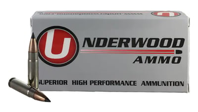 Underwood 300 Blackout Ammo 110 Grain Nosler Varmageddon Polymer Tip 20 Rounds - $15.99 (Free Shipping on $100+ Orders)