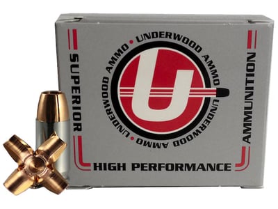 Underwood Ammo .380 ACP 68 Grain Maximum Expansion Solid Monolithic Nickel Plated Brass Casing 20 Rounds 150 - $22.99