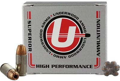 Underwood 9mm Luger Ammo 124 Grain Jacketed Hollow Point Box of 20 Blemished - $9.99 (Free Shipping on $100+ Orders)