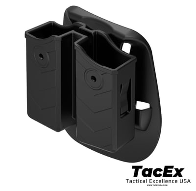 Universal Dual Magazine Paddle Holder Single-Double Stack Mags 9mm,10mm,40, 45 - $12.99