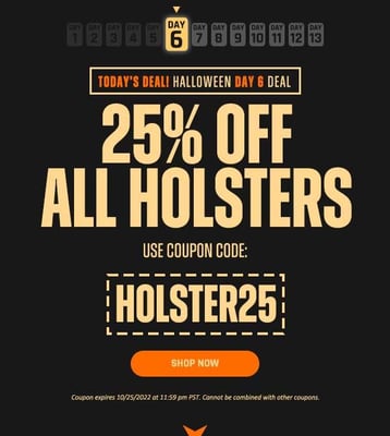 25% Off ALL Holsters w/Code "HOLSTER25" ($4.99 S/H over $125)