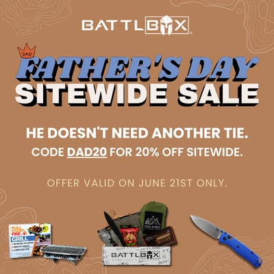 BattlBox Father's Day Sitewide SALE June 21st ONLY