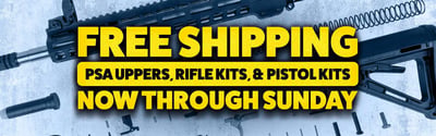 Now Through Sunday, Free Shipping On ALL Uppers, Rifle Kits, & Pistol Kits @ Palmetto State Armory