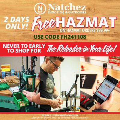 Free HAZMAT When You Spend $99.99 On HAZMAT Orders - Use code "FH241108" 