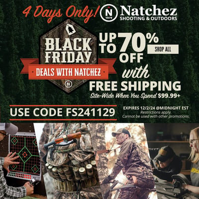 Natchez Shooting & Outdoors Black Friday / Cyber Monday 2024 Sale 