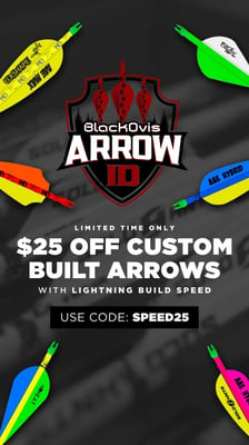 $25 Off Custom Built Arrows w/code "SPEED25" @ BlackOvis
