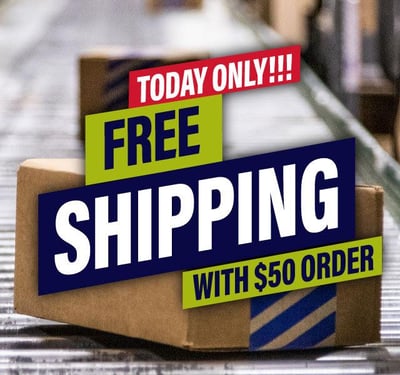 FREE Shipping on Orders Over $50 - No Coupon Code Needed