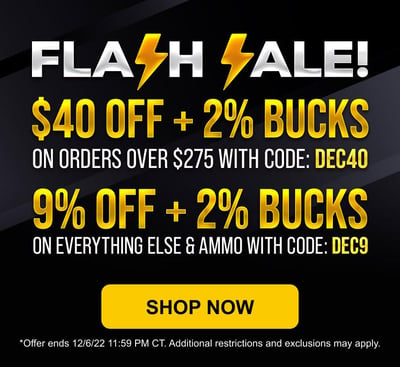 Optics Planet Flash Sale - $40 Off Orders Over $275 + 2% Bucks With Code "DEC40" Or 9% Off + 2% Bucks On Almost Everything With Code "DEC9" (Free S/H over $49 + Get 2% back from your order in OP Bucks)