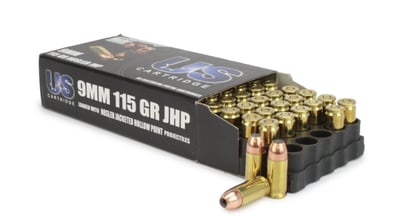 US Cartridge Ammo 9mm 115 Gr Nosler JHP Brass1000 Rounds - $337.24 