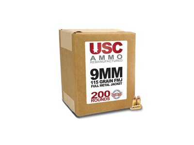 USC Ammo Reman 9mm 115 Grain FMJ 200 rounds - $40.74 w/code "X4SLQA" 