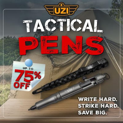 UZI Tactical Pens: Write Hard. Strike Hard. Save Big from $8.75 (Free S/H over $25)