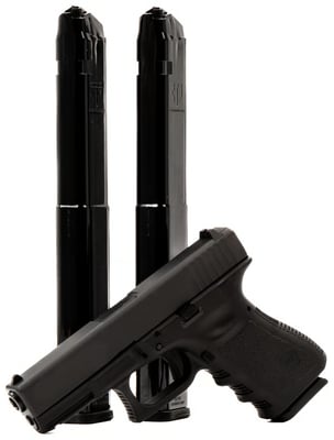 Glock 19 Gen 3 4.02" 9mm + 2 ETS 40 round extended magazines - $469.99  ($7.99 Shipping On Firearms)
