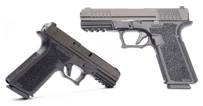Polymer80 PFS9 Full Size 9mm 4.49" 17rd Black Aggressive Textured Black Polymer Grip - $299 