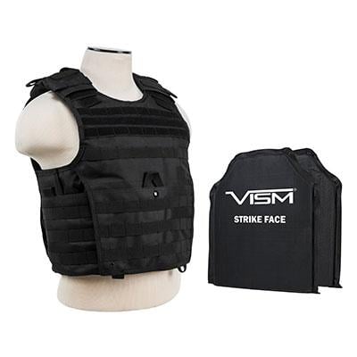 VISM Tactical Plate Carrier w/(2) IIIA Ballistic Panels (Rated Up To .44 Magnum) - $149.99 (FREE S/H)