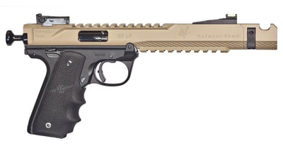 Volquartsen FDE Black Mamba .22 LR, 6" Barrel, 10 Rounds, 2 Mags, Black / FDE - $1449.0 