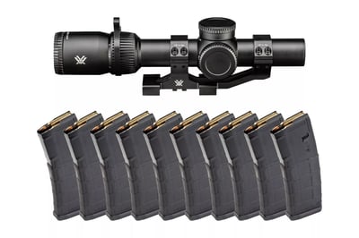 Vortex Venom 1-6-24 SFP 30mm AR-BDC3 LPVO w/ 2" Cantilever 30mm Mount + 10 PMAG Bundle - $329.99 