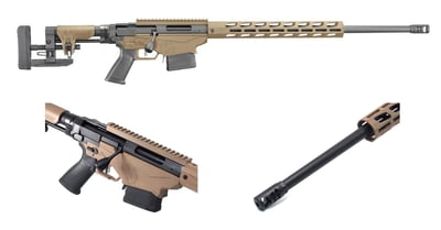 Ruger Precision 6.5 Creedmoor 24" M-Lok Bolt Action Rifle, Barrett Brown - 18046 - $1599.99